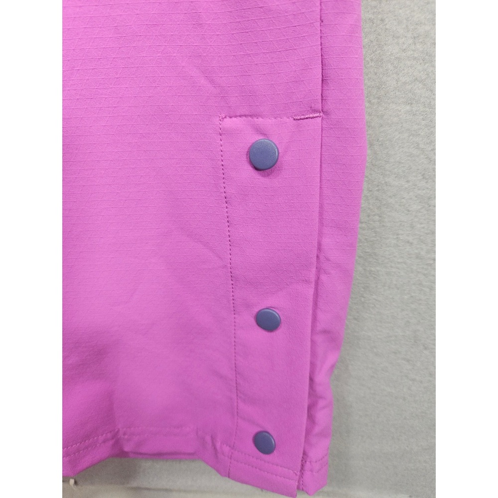 Puma ESS Ripstop Straight Pants Wild Berry Pink Snap Button Hem Womens Small NEW - Picture 12 of 13